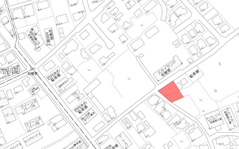 2010　八戸市大字市川町字桔梗野　土地 現地案内図