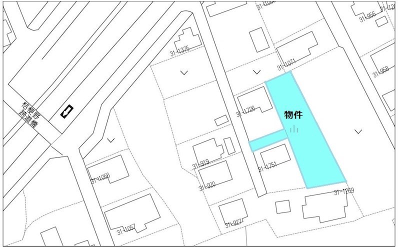 2020　八戸市大字市川町字尻引前山　土地 現地案内図