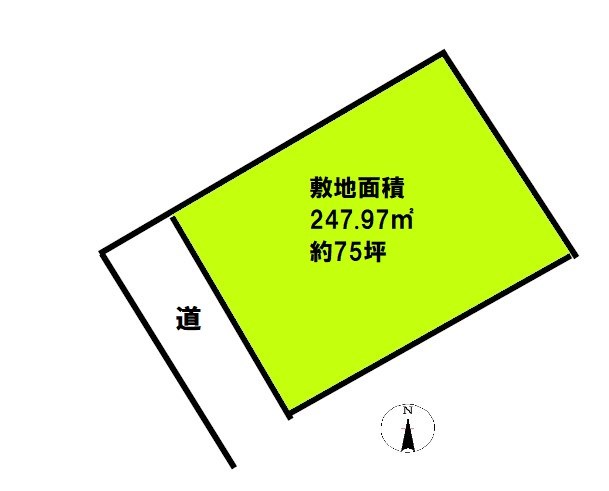 2022　八戸市松ヶ丘　土地 間取図・土地図