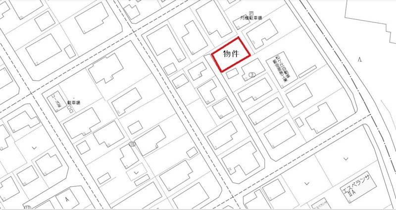 2022　八戸市松ヶ丘　土地 現地案内図
