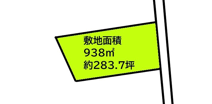 2032　三戸郡階上町大字角柄折字新田　土地 間取図・土地図