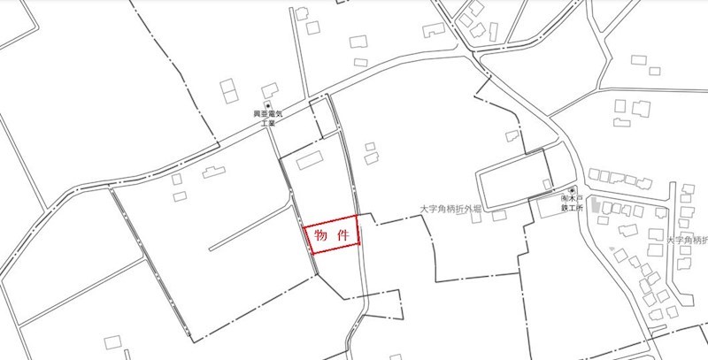 2032　三戸郡階上町大字角柄折字新田　土地 現地案内図