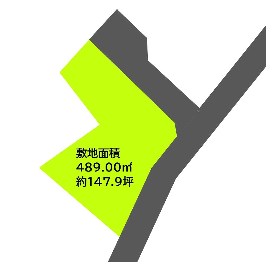 2077　八戸市大字鮫町字館越　土地 間取図・土地図