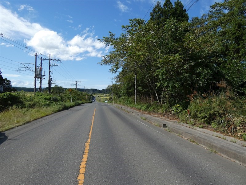 2078　上北郡東北町大字大浦字家ノ裏　土地 現地写真（前面道路含む現地写真）