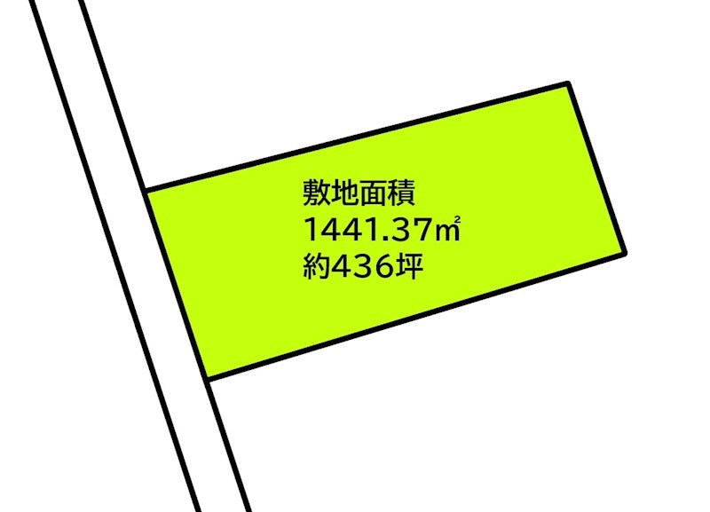 2079　八戸市大字市川町字橋向　土地 間取図・土地図