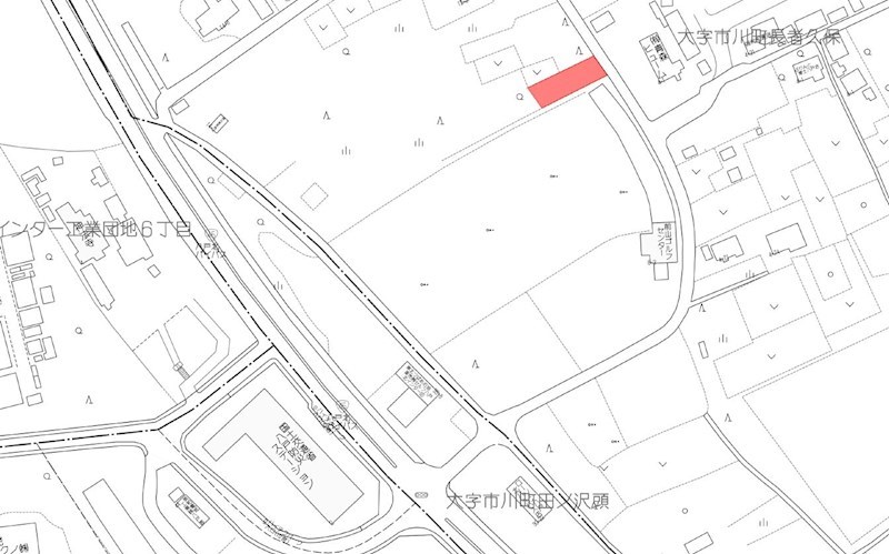 2097　八戸市大字市川町字長者久保　土地 現地案内図