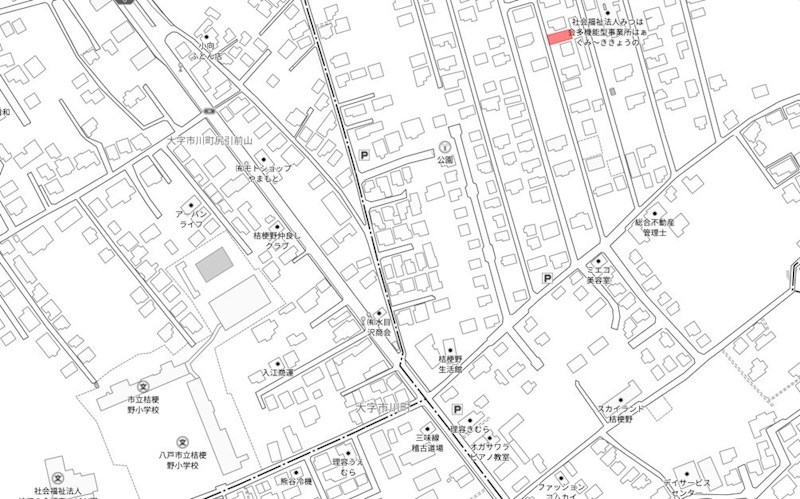 2099　八戸市大字市川町字桔梗野　土地 現地案内図