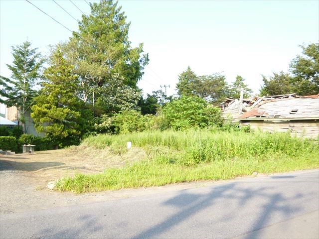 2101　青森県三戸郡南部町大字高瀬字上川原　土地 現地写真（前面道路含む現地写真）