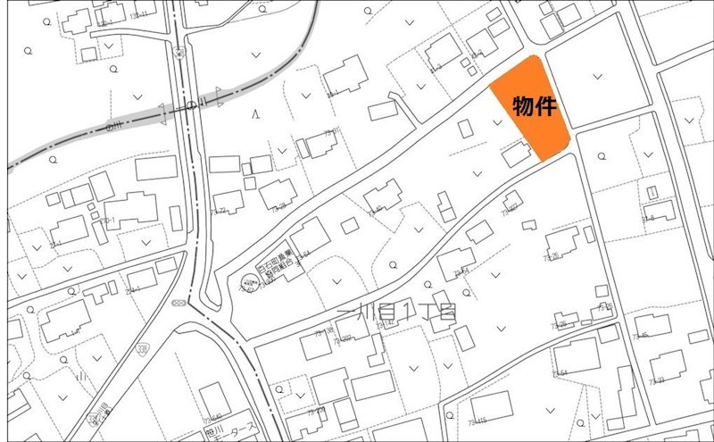 2131　青森県上北郡おいらせ町一川目１丁目　土地 現地案内図