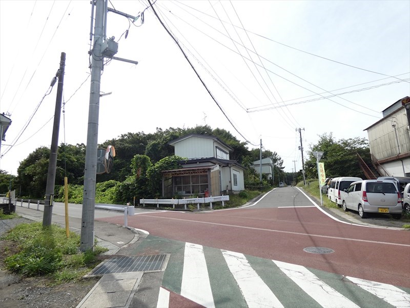 2176　三戸郡階上町蒼前西３丁目　土地 現地写真（前面道路含む現地写真）