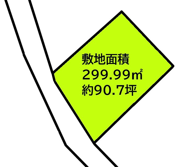 2181　青森県八戸市大字大久保字上面　土地 間取図・土地図