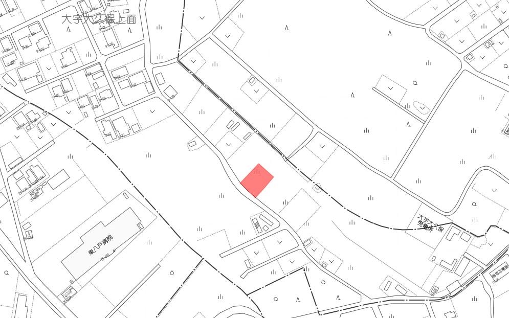 2181　青森県八戸市大字大久保字上面　土地 現地案内図