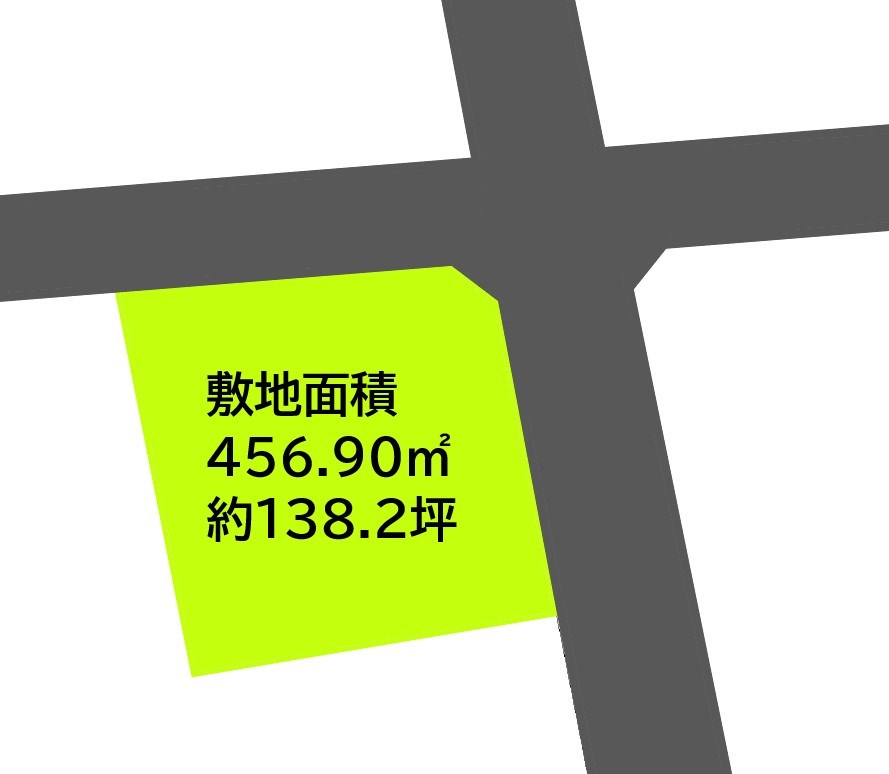 2540　八戸市根城6丁目　土地 間取図・土地図