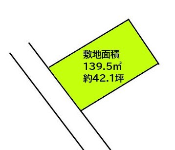 2261　八戸市松ケ丘　土地 間取図・土地図