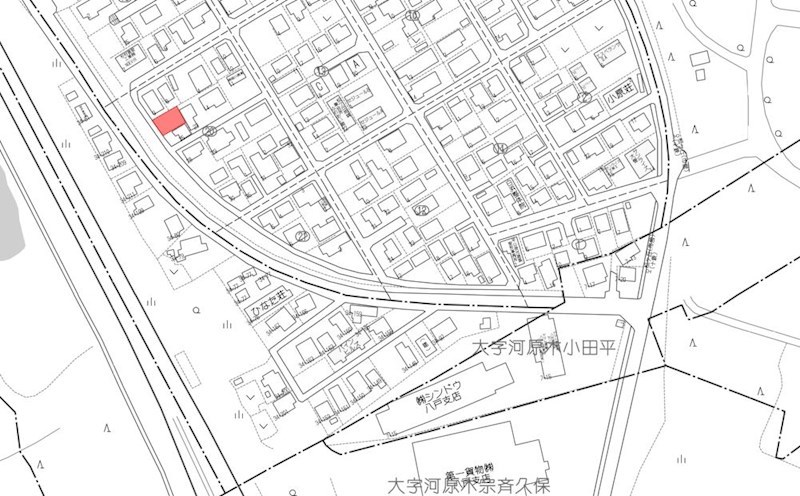 2261　八戸市松ケ丘　土地 現地案内図