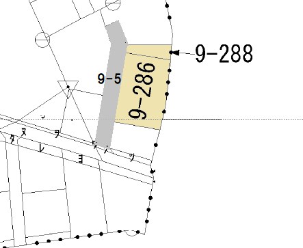 2276　三戸郡階上町大字角柄折字蝙蝠　　土地 間取図・土地図