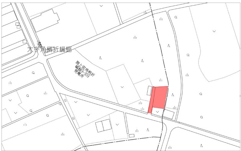2276　三戸郡階上町大字角柄折字蝙蝠　　土地 現地案内図