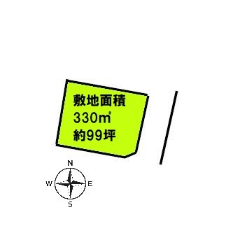 2284　階上町大字道仏字横沢山　土地 間取図・土地図