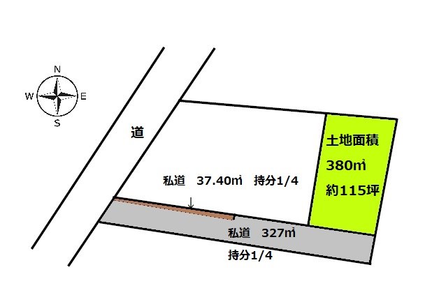 2299　上北郡おいらせ町瓢　土地 間取図・土地図