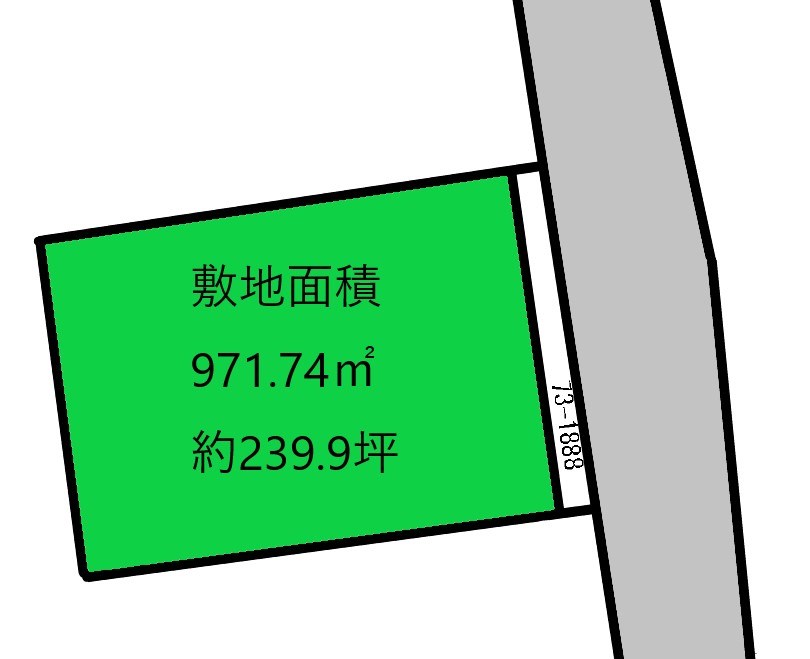2315　上北郡おいらせ町二川目四丁目　土地 間取図・土地図