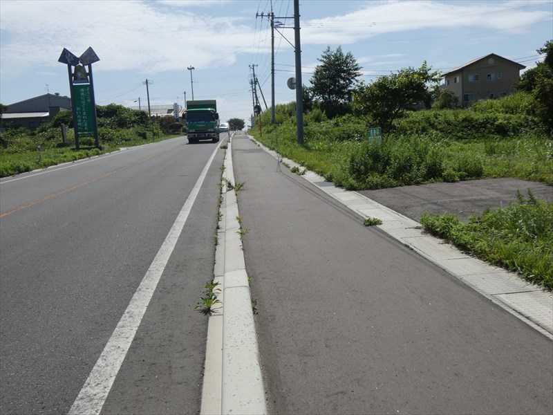 2315　上北郡おいらせ町二川目四丁目　土地 現地写真（前面道路含む現地写真）