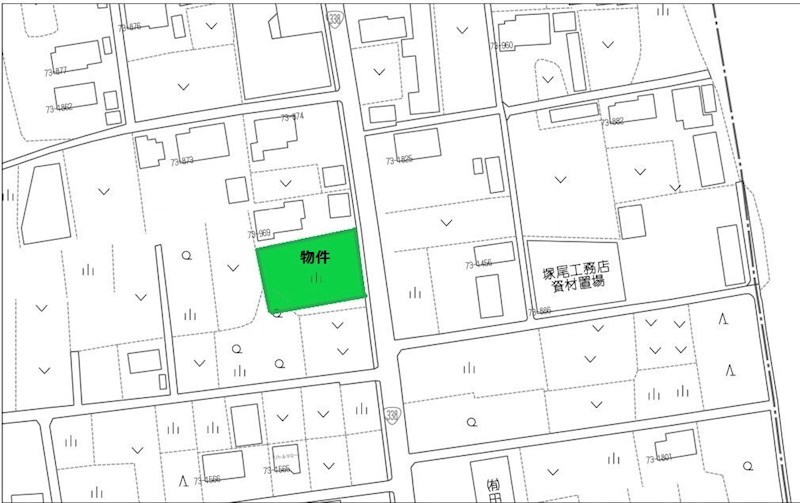 2315　上北郡おいらせ町二川目四丁目　土地 現地案内図