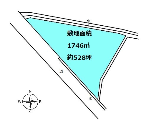 2375　上北郡おいらせ町境田　土地 間取図・土地図