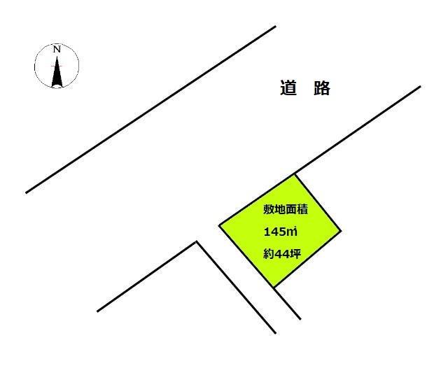 2428　三戸郡階上町蒼前西一丁目9-699　土地 間取図・土地図