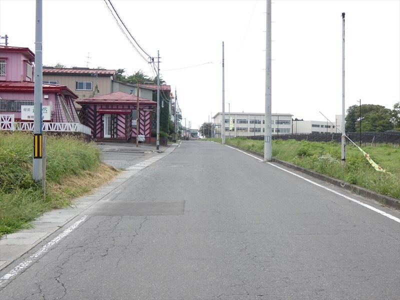 2428　三戸郡階上町蒼前西一丁目9-699　土地 現地写真（前面道路含む現地写真）