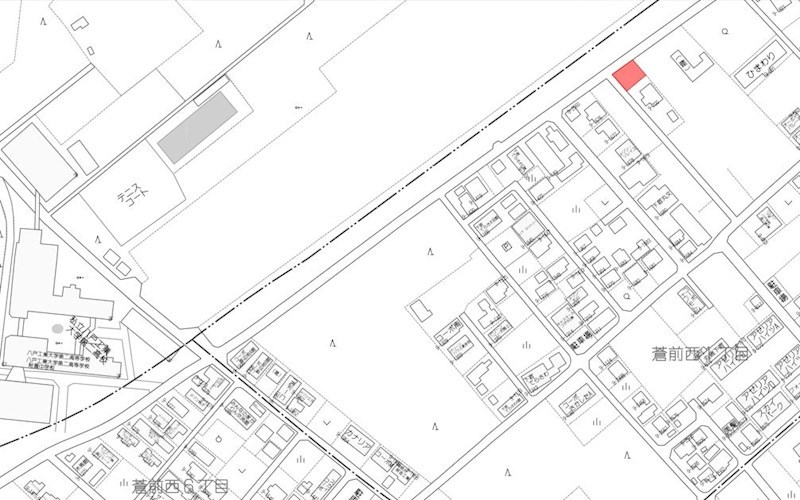 2428　三戸郡階上町蒼前西一丁目9-699　土地 現地案内図