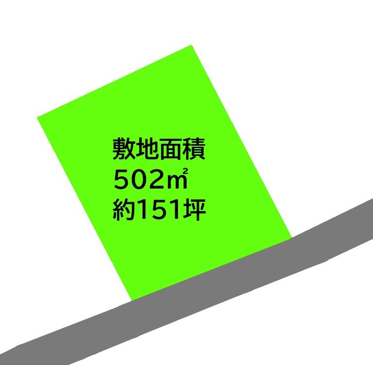 2515　八戸市大字鮫町字上盲久保　土地 間取図・土地図