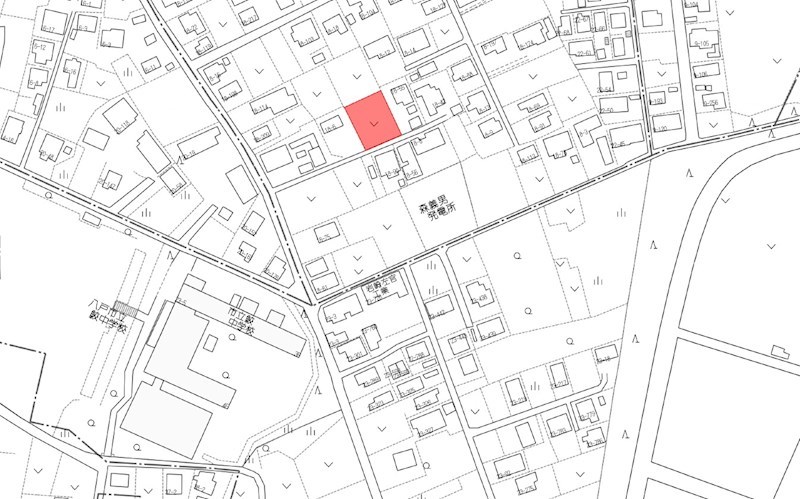 2515　八戸市大字鮫町字上盲久保　土地 現地案内図