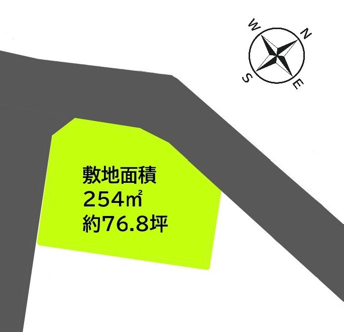 2517　八戸市大字尻内町字中根市　土地 間取図・土地図