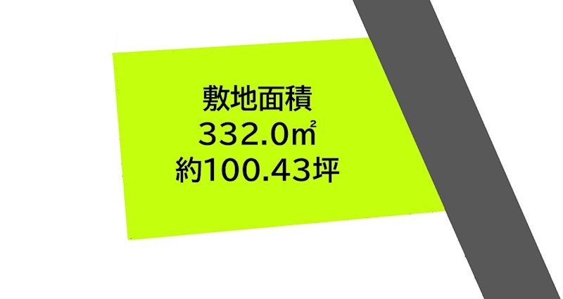 2551　八戸市大字長苗代字中坪　土地 間取図・土地図