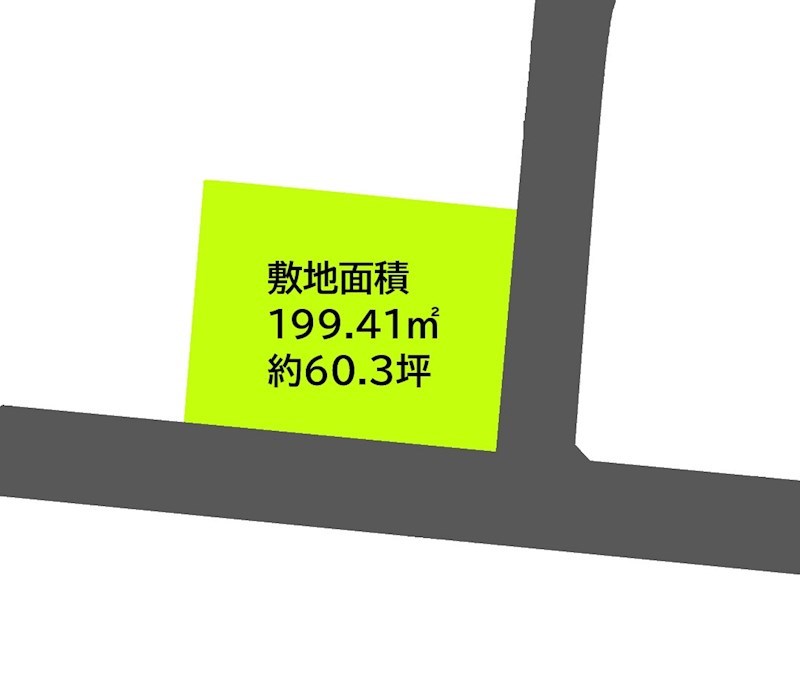 2565　八戸市大字大久保字大塚　土地 間取図・土地図