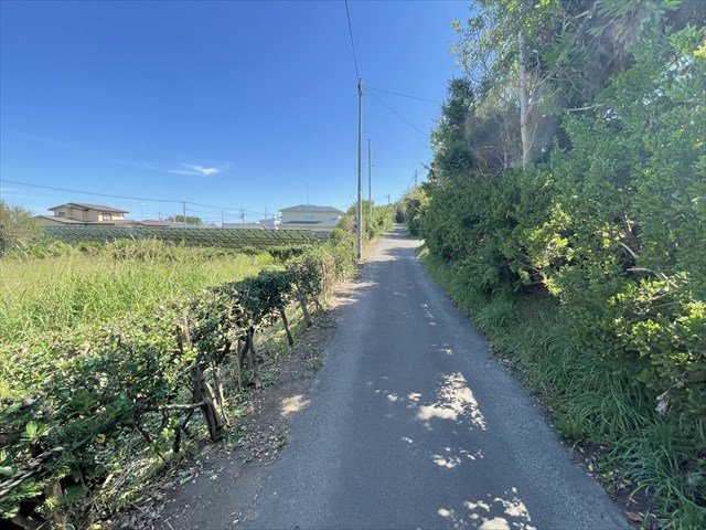2575　上北郡おいらせ町一川目１丁目　土地 現地写真（前面道路含む現地写真）