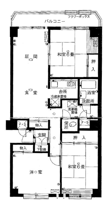 5608　ホワイトレジデンス八戸　701号 間取図・土地図