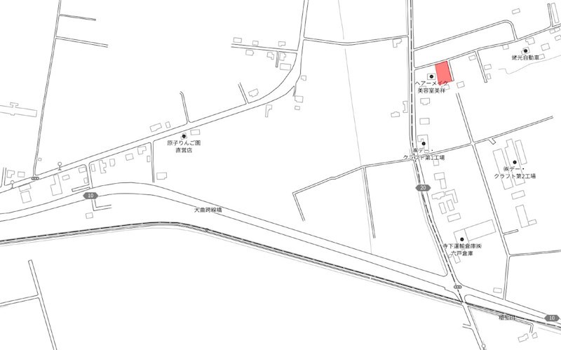 2589　上北郡六戸町大字犬落瀬字堀切沢　土地 現地案内図