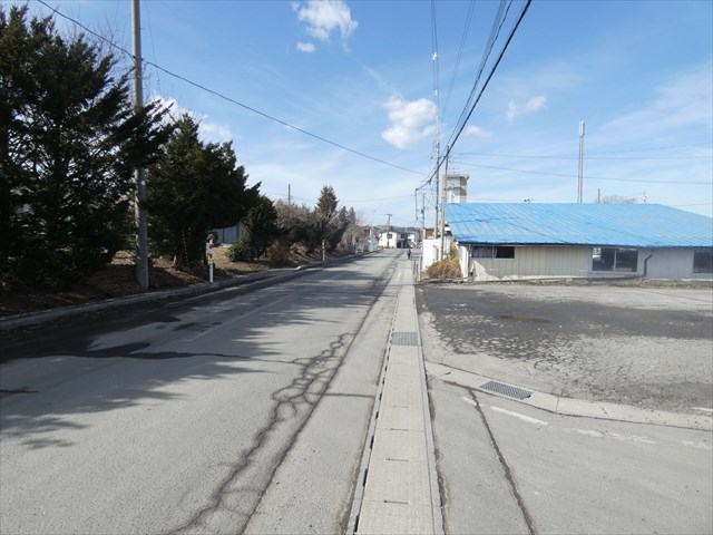 2590　三戸郡階上町大字道仏字耳ケ吠　土地 現地写真（前面道路含む現地写真）