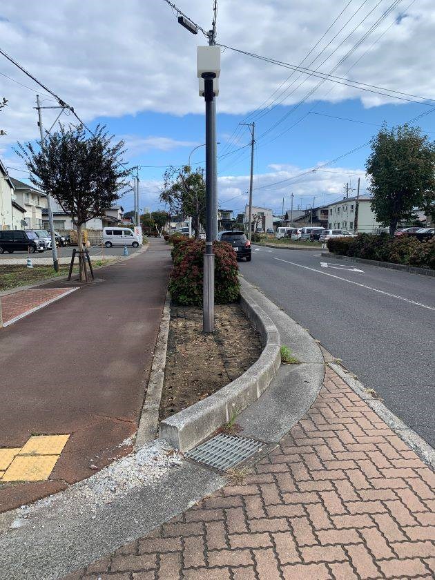 2602　八戸市江陽5丁目⑤　土地 現地写真（前面道路含む現地写真）