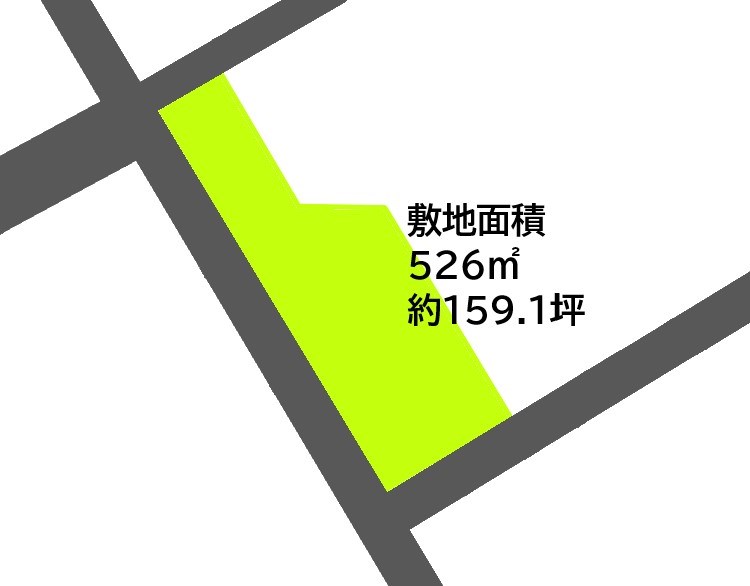 2608　十和田市西十一番町　土地 間取図・土地図