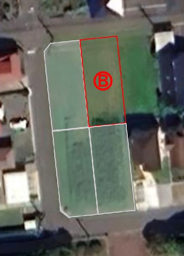 2620　三沢市堀口一丁目　土地　B区画 間取図・土地図