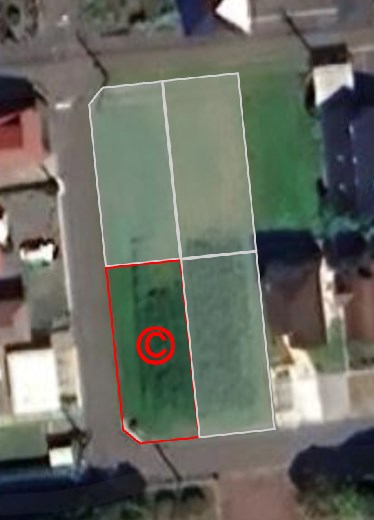 2621　三沢市堀口一丁目　土地　C区画 間取図・土地図