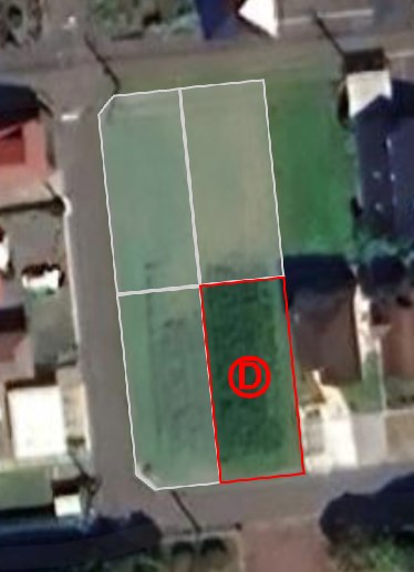 2622　三沢市堀口一丁目　土地　D区画 間取図・土地図