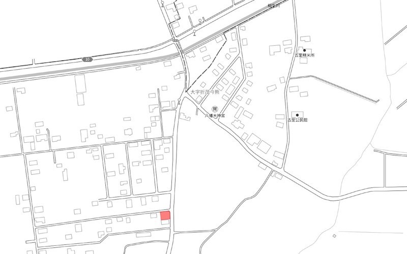 2445　上北郡六戸町大字折茂字今熊　土地 現地案内図