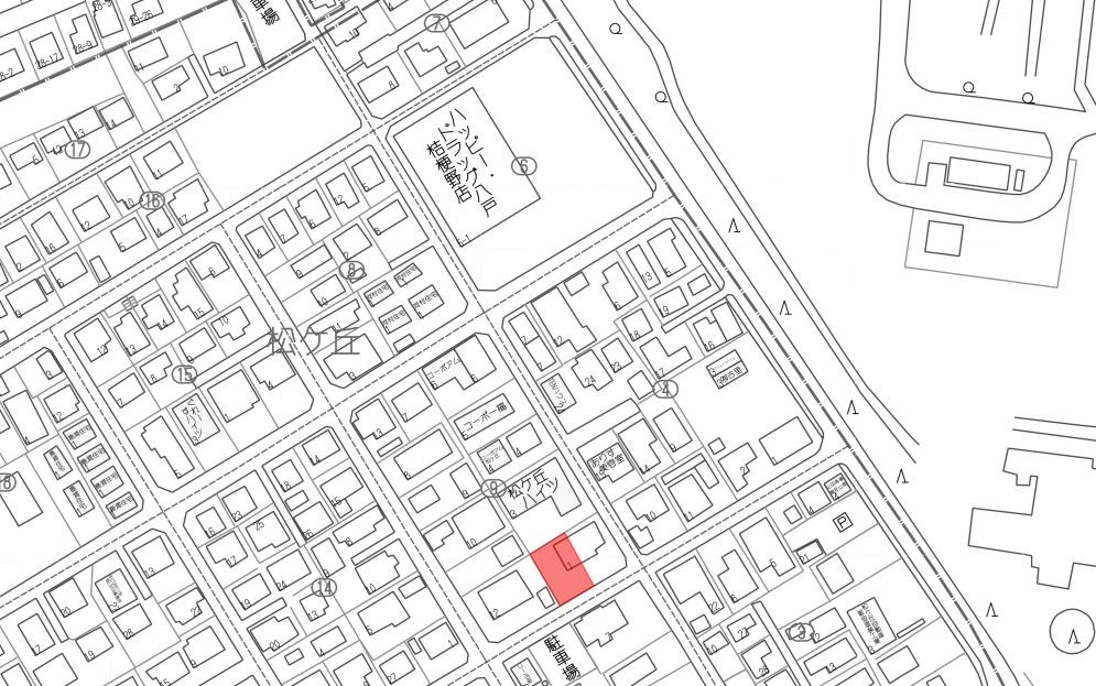 2626　八戸市松ケ丘・A　土地 現地案内図