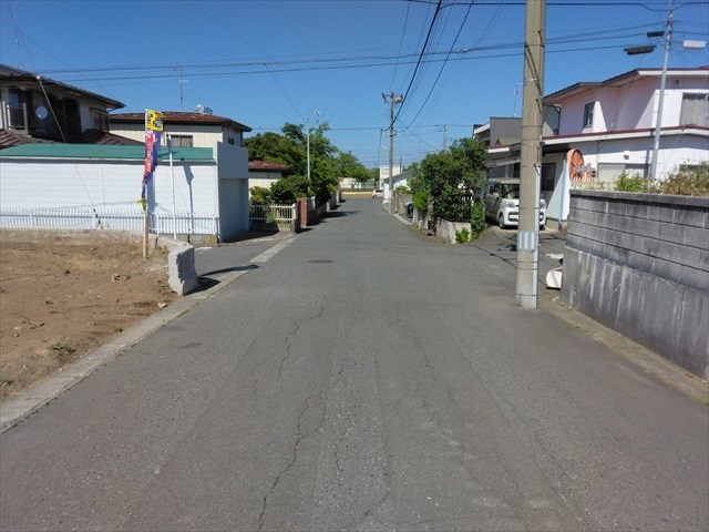 2627　八戸市松ケ丘・B　土地※ただ今商談中です 現地写真（前面道路含む現地写真）