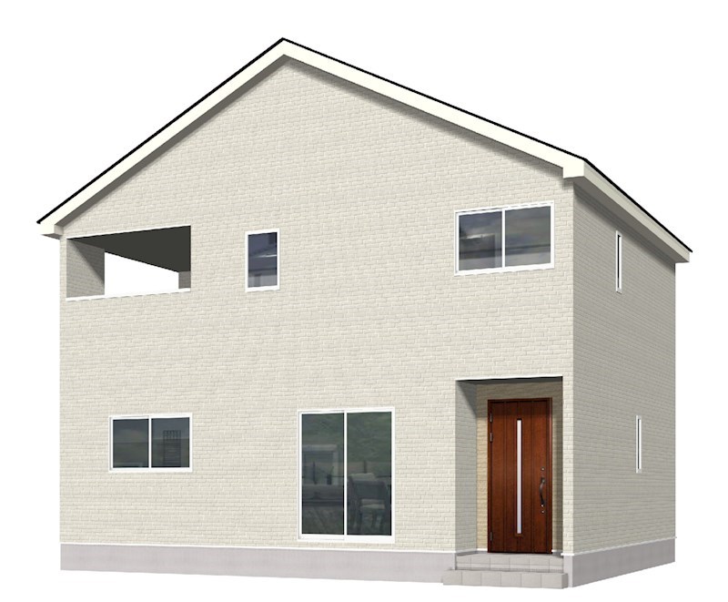 5711 クレイドルガーデンおいらせ町三本木第1 新築分譲住宅 1号棟 完成予想図(外観)