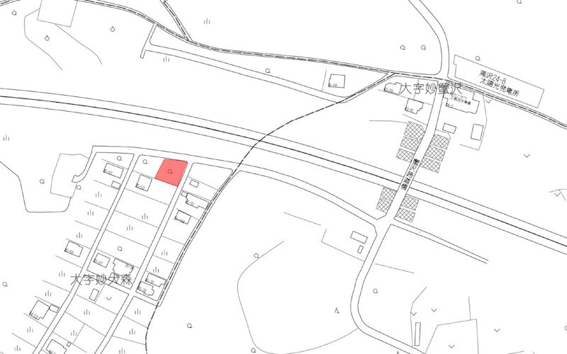 2633　八戸市大字妙字犬森　土地 現地案内図