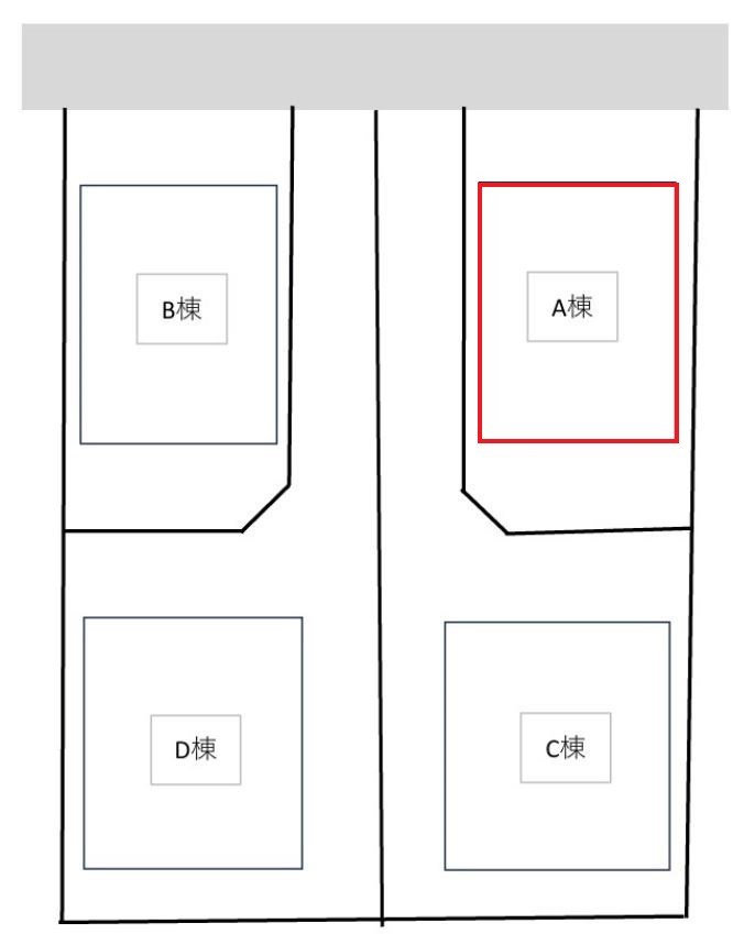 5714　八戸市江陽1丁目・A棟　建売住宅 区画図